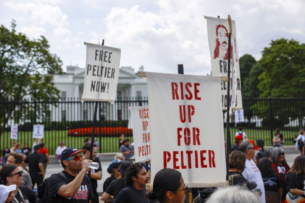 Native American activist Leonard Peltier leaves prison after Biden commuted his life sentence