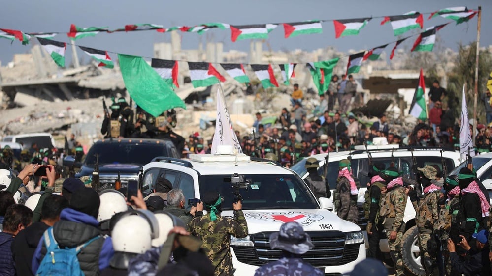 Israel and Hamas engage in hostage-prisoner exchange under a ceasefire