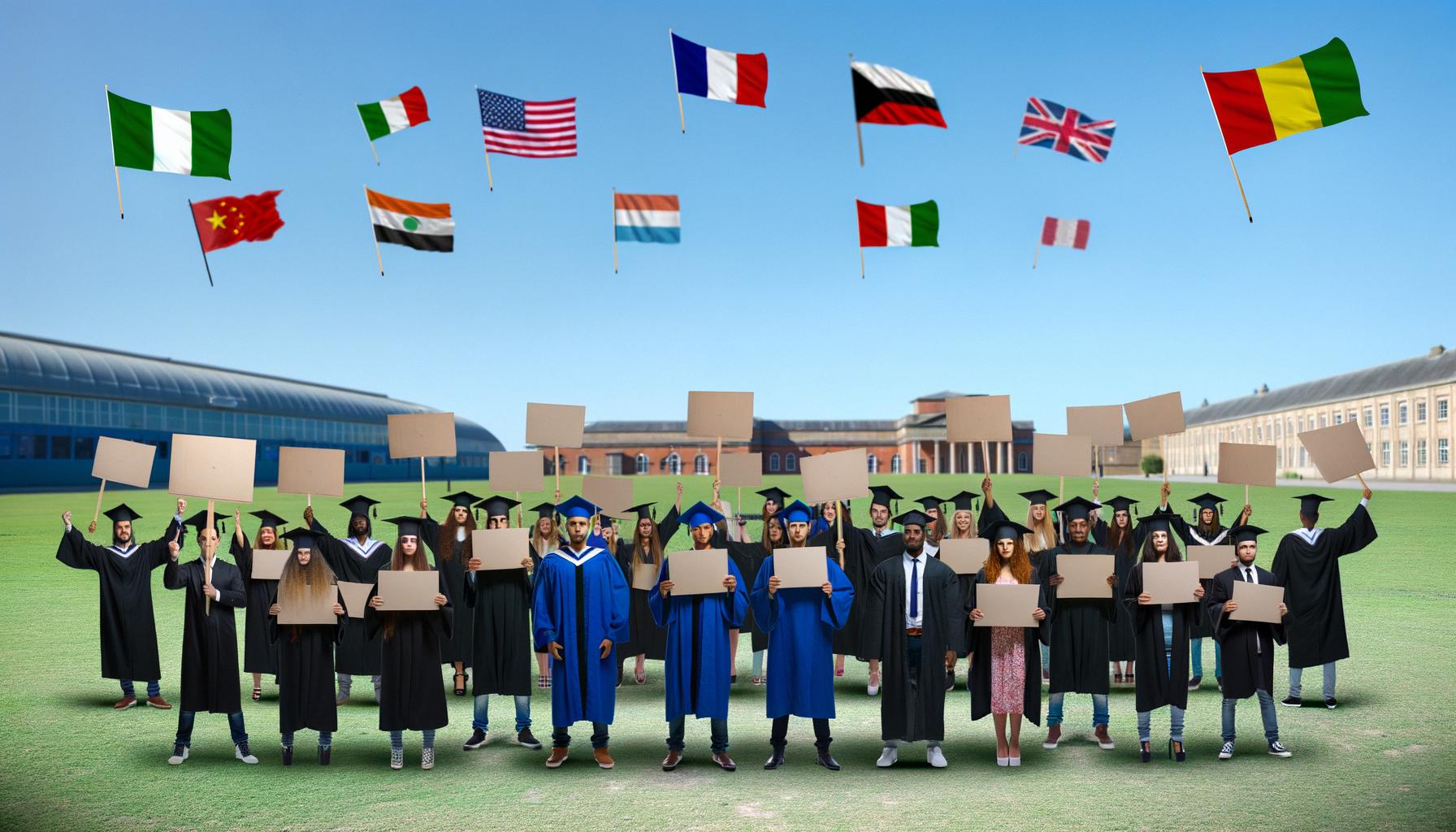 Global protest disrupts US graduations