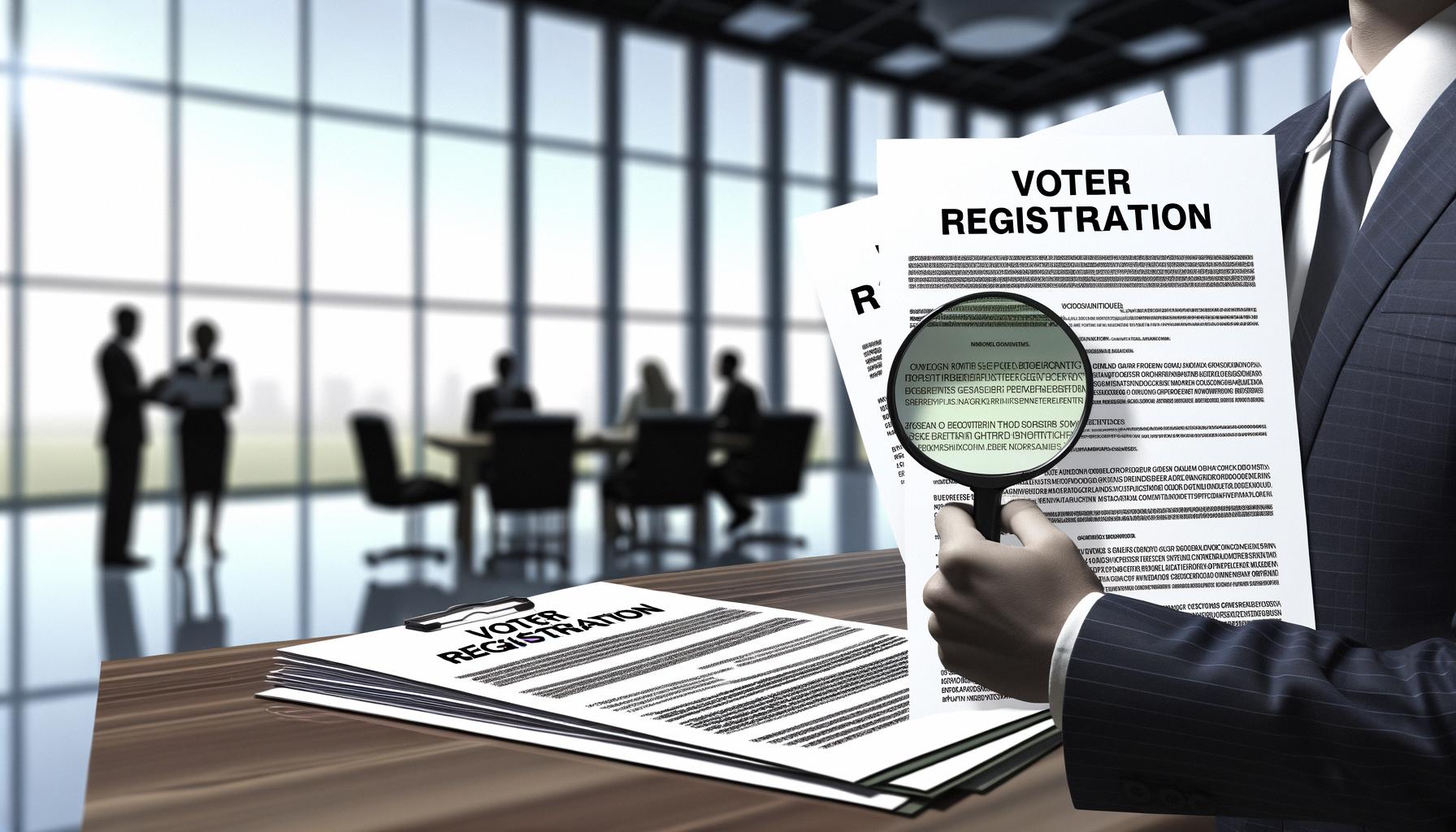 Voter registration laws scrutinized