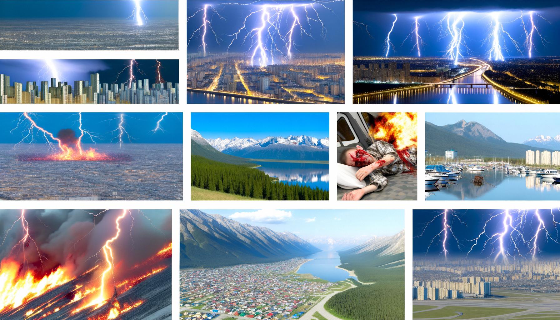 Numerous lightning strikes result in multiple fatalities and injuries globally