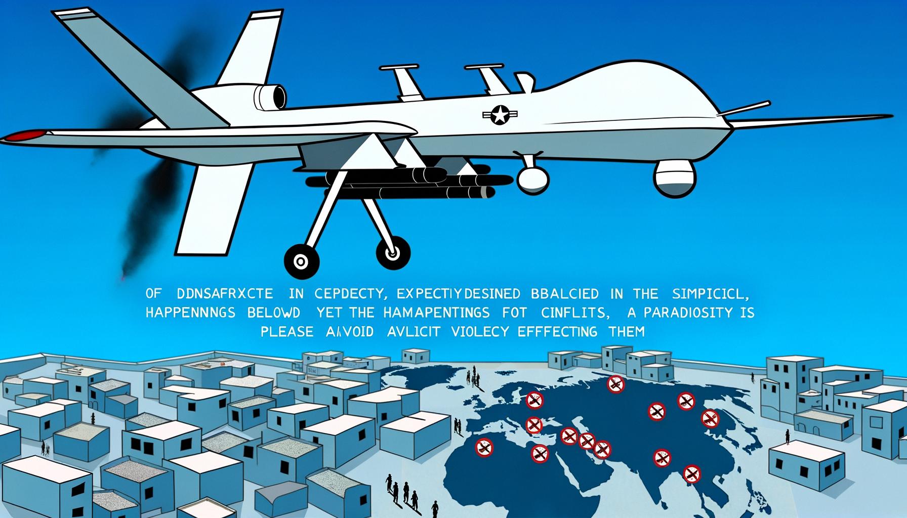 Drone warfare is evolving, impacting global conflicts and civilian safety.