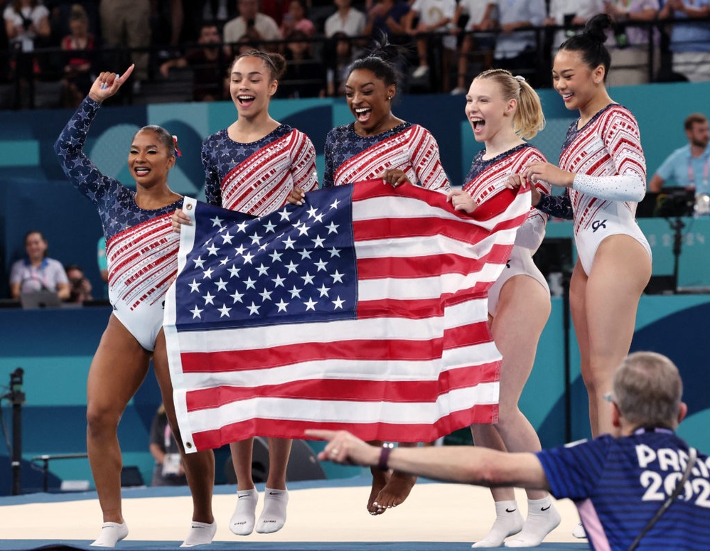 Simone Biles and Team USA dominate to win Olympic gold in women's gymnastics