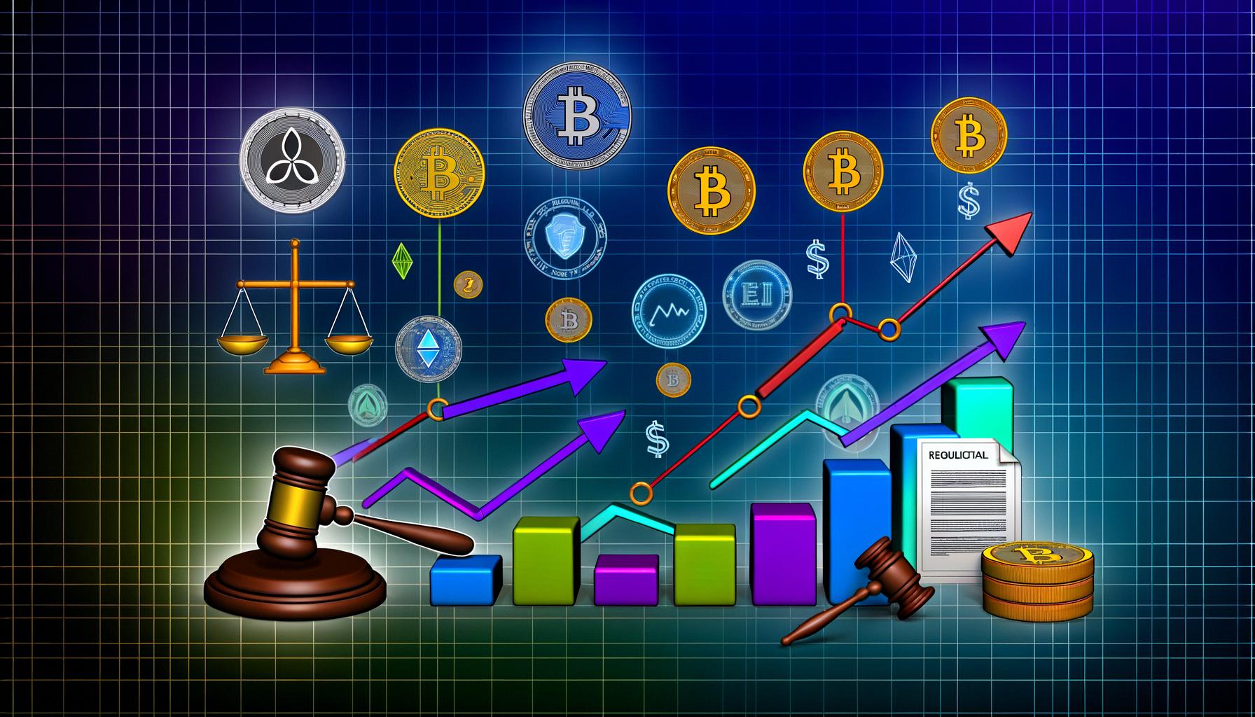 Cryptocurrency facing regulatory challenges and market transformations.