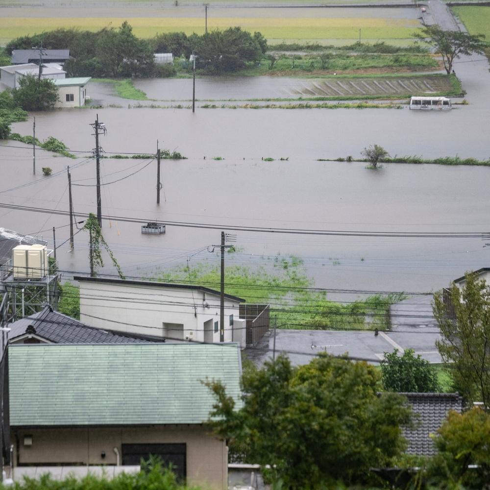 Tropical Depression Shanshan Soaks Japan, Raising Flood and Landslide Risks