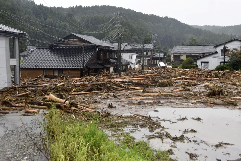 Heavy rain, landslides and floods in Japan leave 1 person dead and several others missing