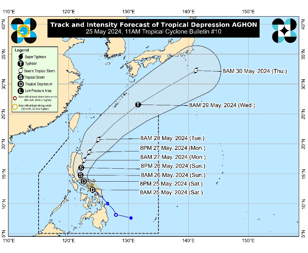 More areas in Luzon under Signal No. 1 due to Tropical Depression Aghon