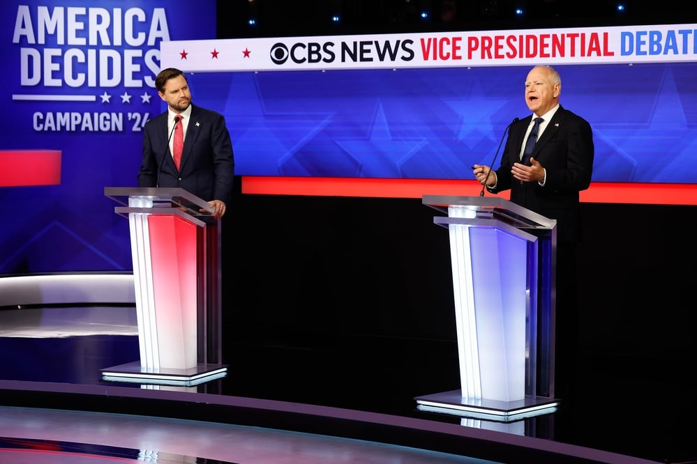 JD Vance reportedly edged out Tim Walz in the vice-presidential debate