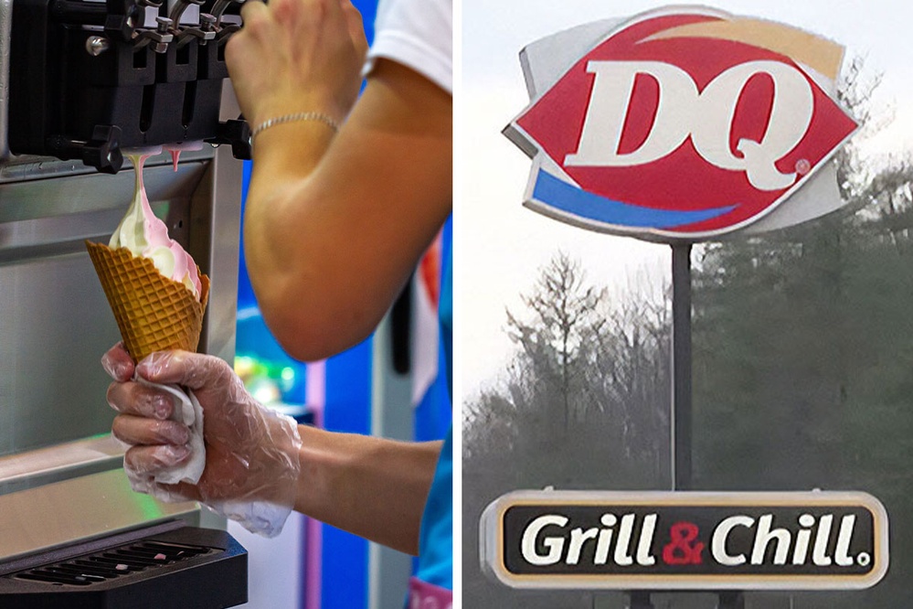 Dairy Queen employees hospitalized from contaminated ice cream.