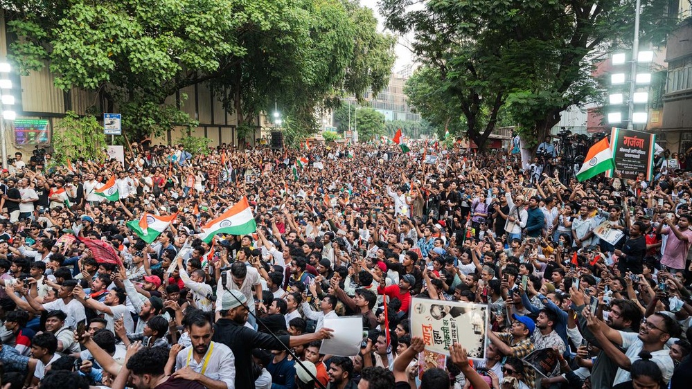 India's 'Cockroach' movement staged an October 10 Delhi protest demanding Election Commissioner Gyanesh Kumar resign over 130 million voter-roll deletions, met by mass detentions and transit shutdowns