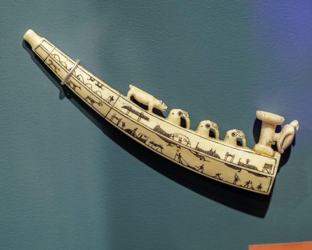 Whaling museum's scrimshaw exhibit explores 19th-century bone and ivory art