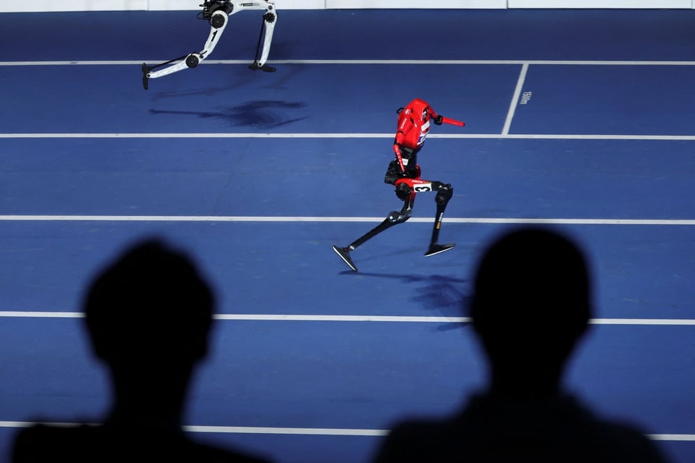 Beijing’s robot games reported a humanoid 100-meter time of 9.39 seconds, but comparability with Bolt’s record remains unverified