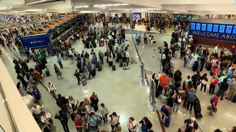 Charlotte airport workers strike, affecting anticipated record travel.