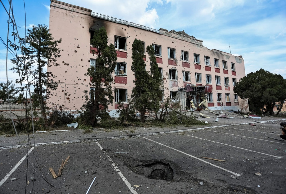 Ukrainian forces carved a path of destruction on their march to claim the Russian town of Sudzha