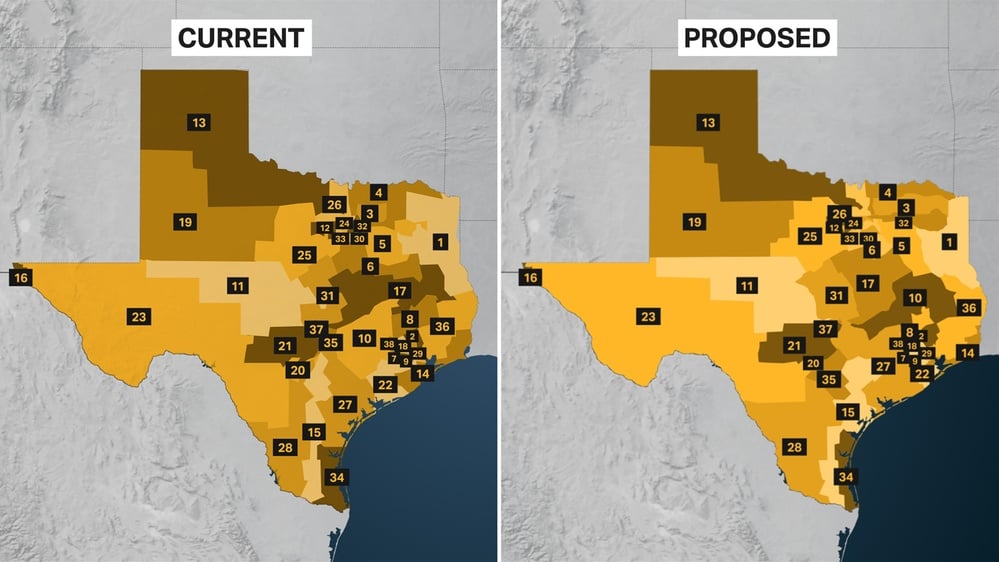GOP redistricting in Texas could add five Republican seats