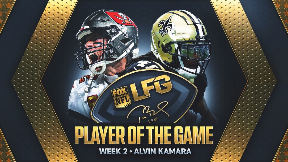 Tom Brady's LFG Player of the Game for Week 2: Saints RB Alvin Kamara