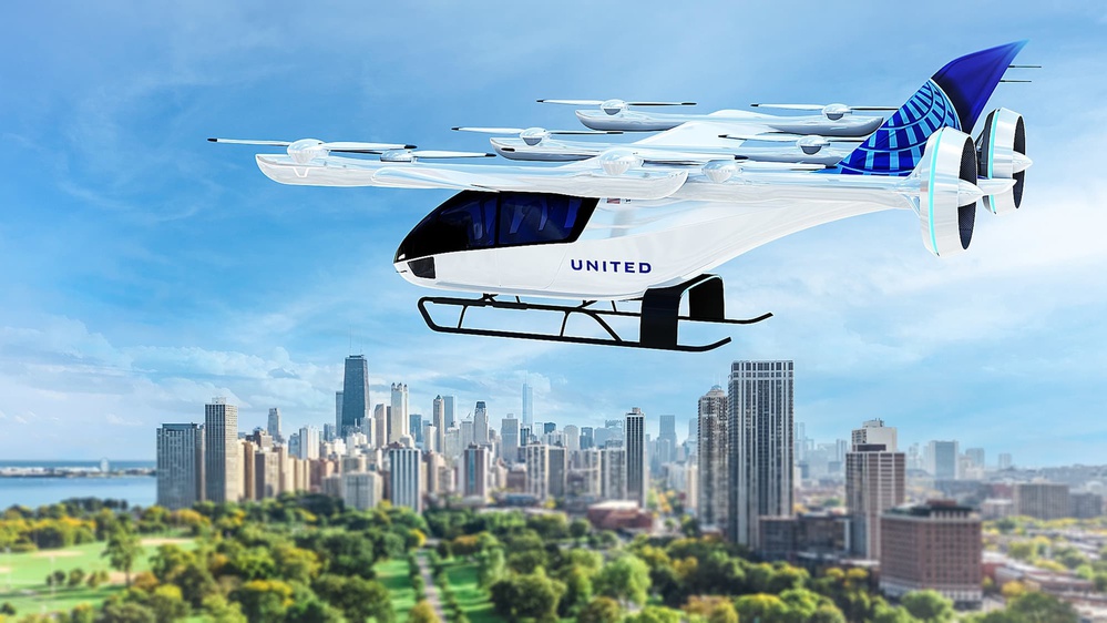 United Airlines plans to buy up to 500 electric flying taxis