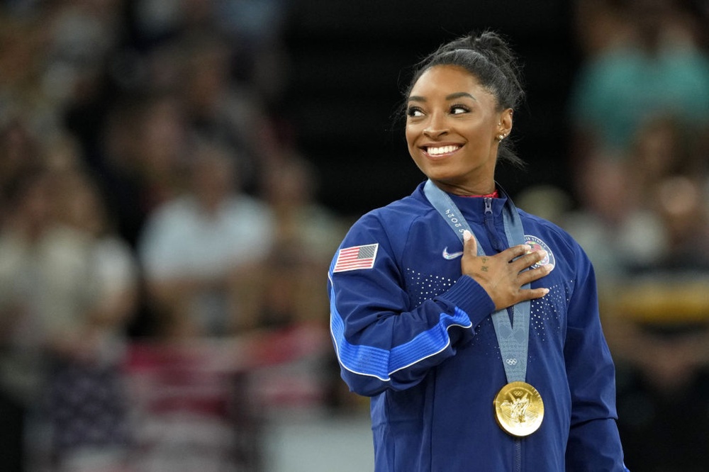 Simone Biles captures her 7th Olympic gold medal by winning women's vault for a 2nd time