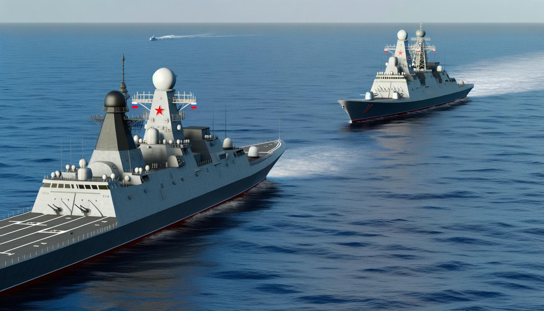 Russian and U.S. warships converge on Caribbean