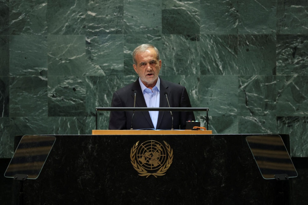 WATCH: Iran wants to play 'constructive role' in world affairs, Pezeshkian says at UN