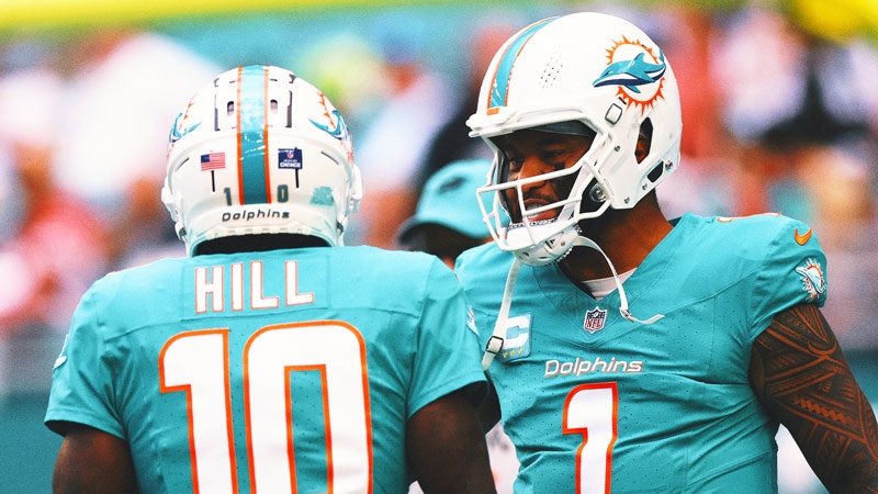 Dolphins' Tyreek Hill names his top-five NFL QBs, Tua Tagovailoa not among them