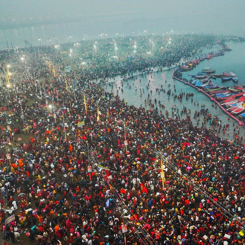 400 million attend the Maha Kumbh Mela seeking spiritual cleansing.