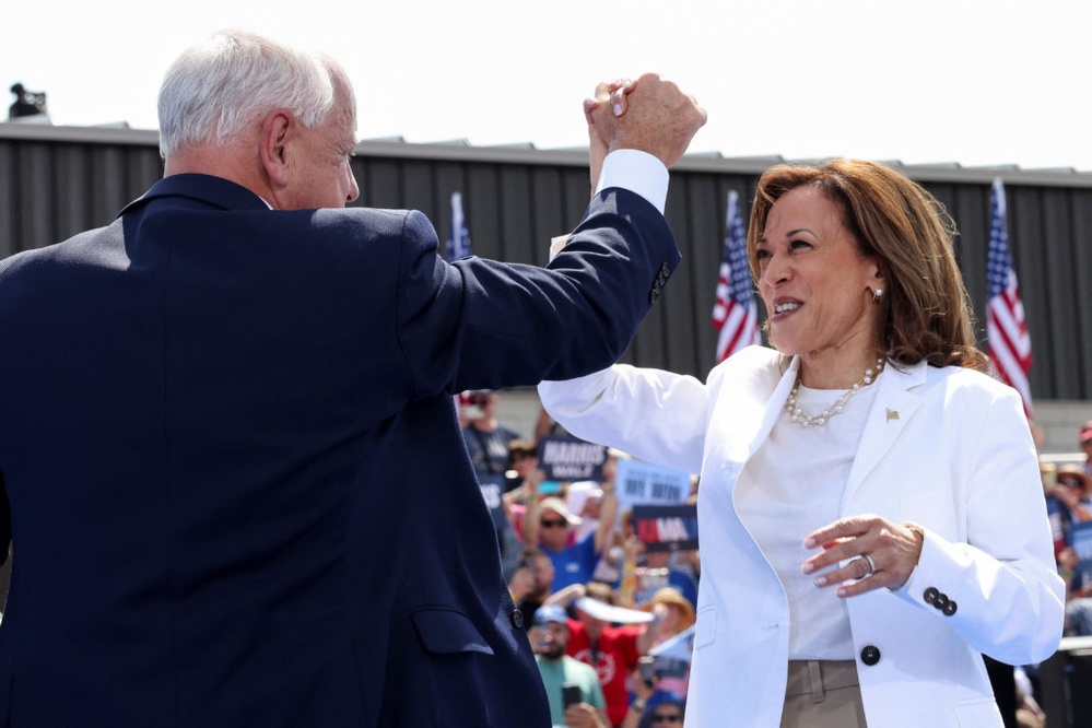 WATCH: Walz urges supporters to 'take care of one another' as Harris hones 'freedom' message