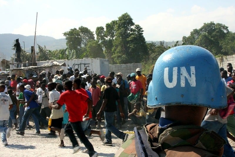 The violence in Haiti.