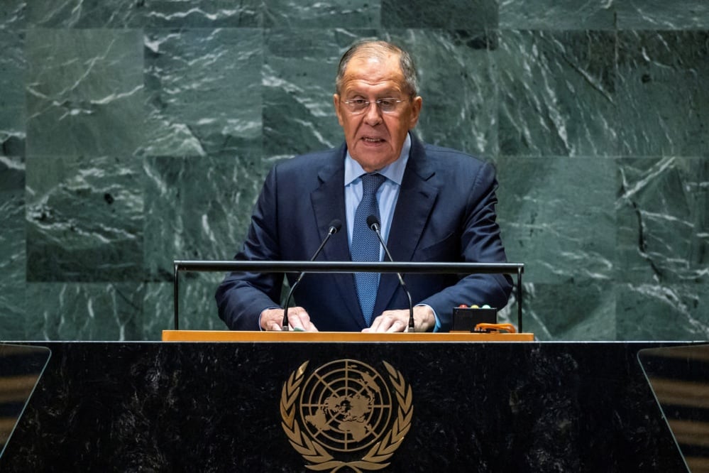 WATCH: Russian foreign minister invokes nuclear capacity in UN speech condemning the West