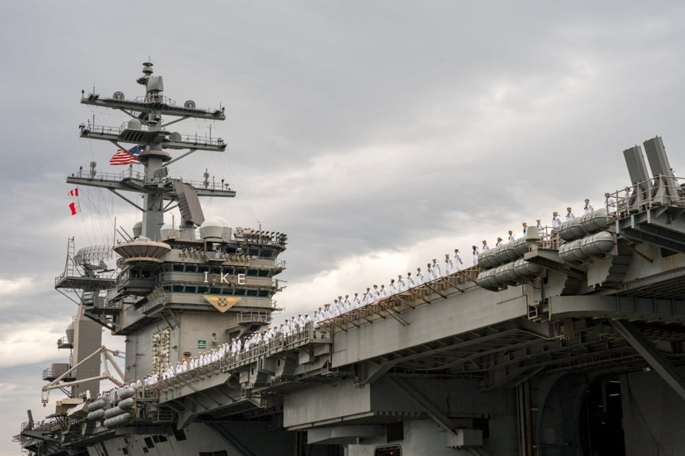 USS Eisenhower combats Houthi misinformation amid rising Red Sea tensions.