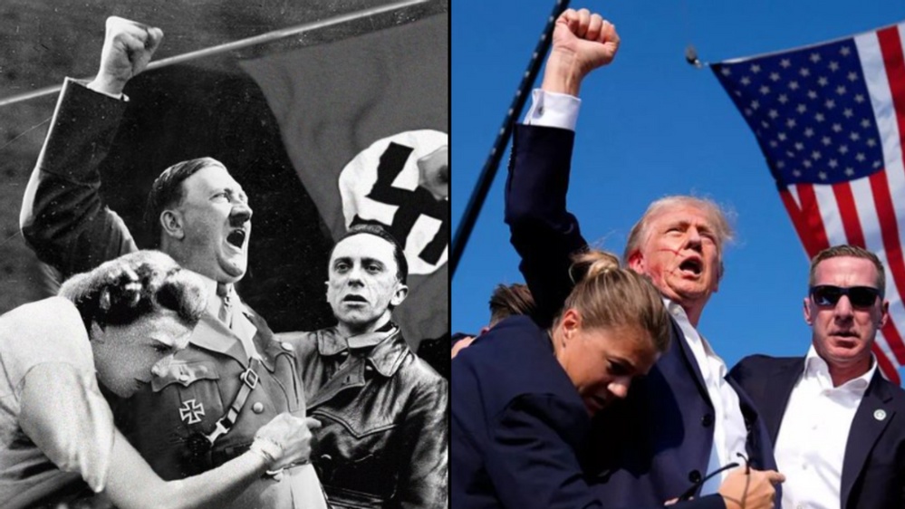 Fake Photo Supposedly Shows Hitler Once Posed Like Trump After Assassination Attempt