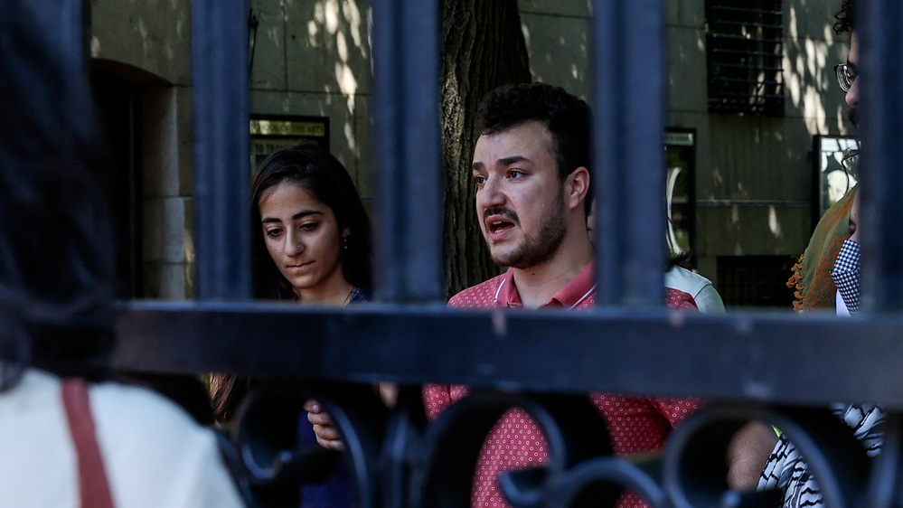ICE accused of arresting pro-Palestinian protester without warrant