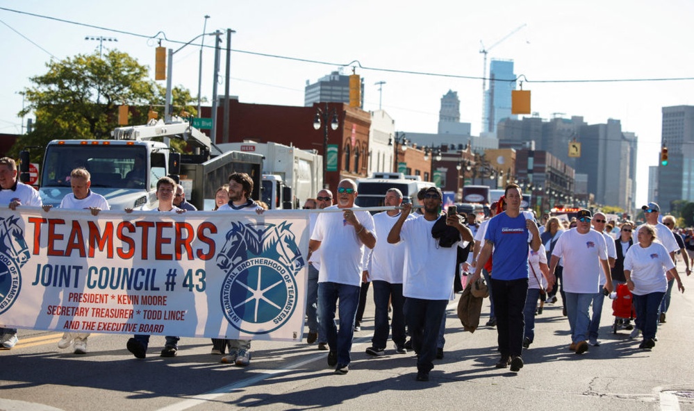 As presidential candidates campaign in 'blue wall' states, unions in Michigan face a moment of truth