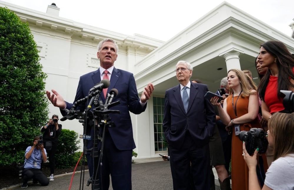 Biden and GOP leaders meet but make little progress on debt ceiling deal