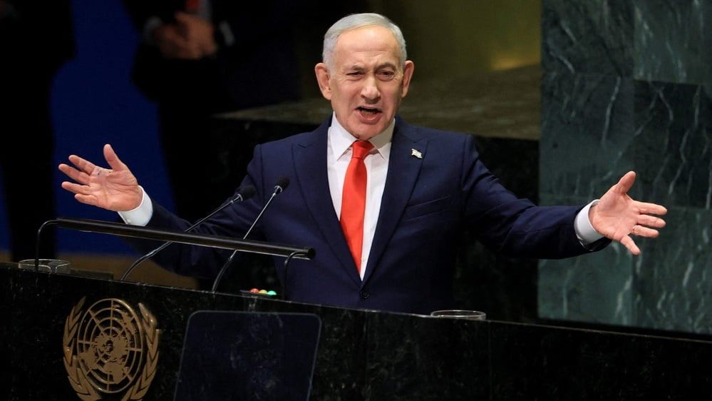 Mass delegate walkouts and 100+ protest arrests marked Netanyahu's combative UN speech attacking Mamdani, Iran, and genocide allegations ahead of Israel's October 27 election