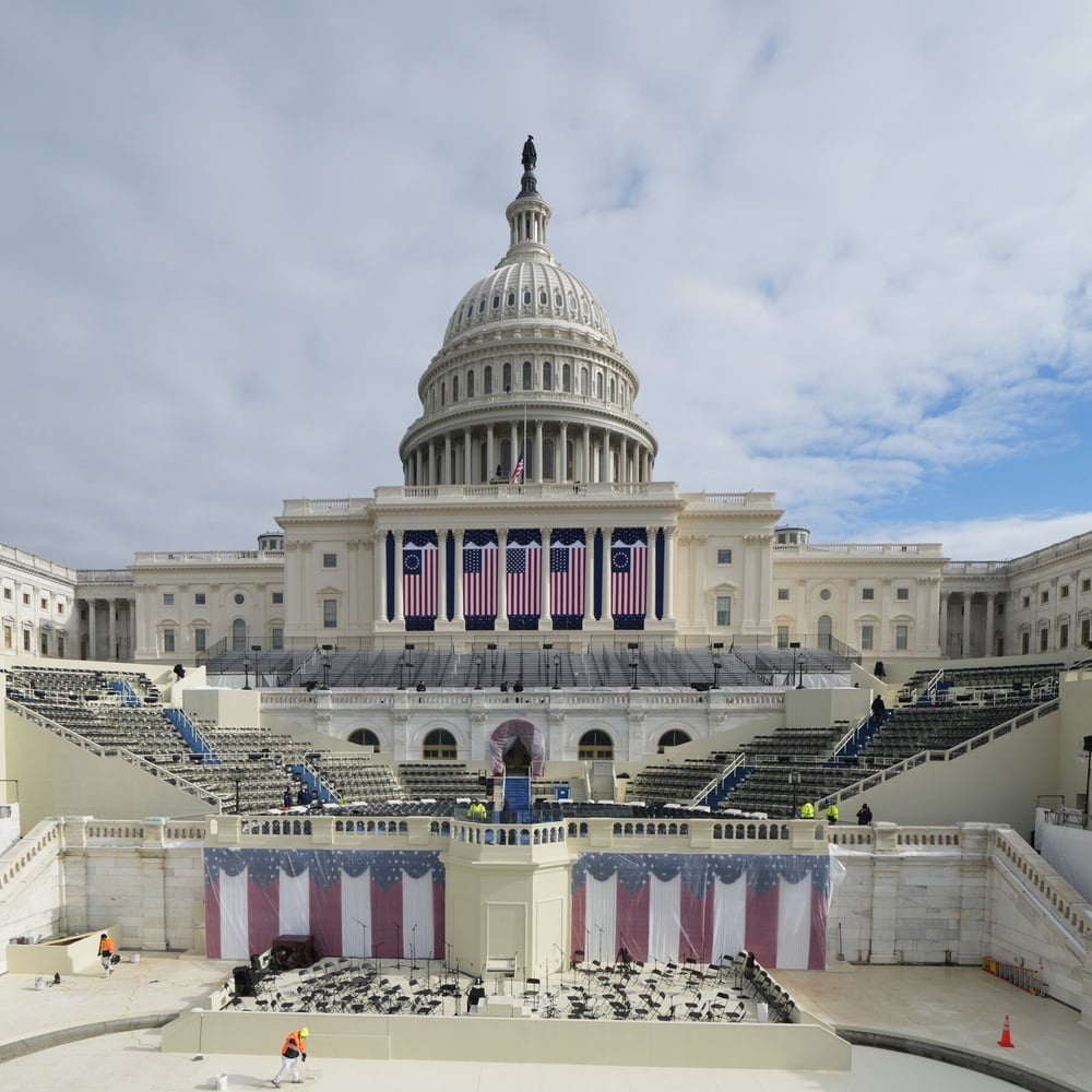 Trump's inauguration moved indoors due to extreme cold weather.