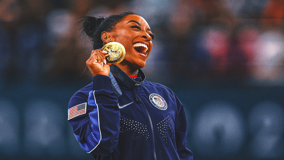 Simone Biles dominated the gymnastics events, winning multiple gold medals.