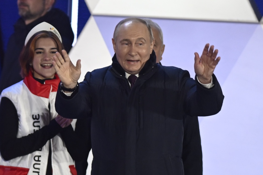 Putin wins election, reinforcing fears over authoritarian governance and global security.