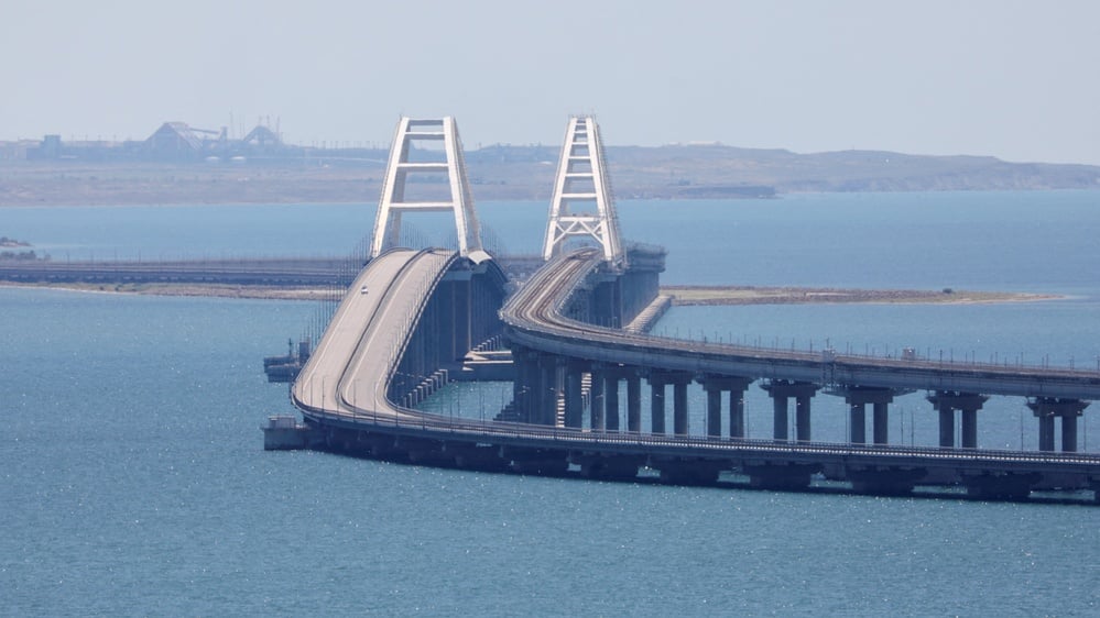 Ukraine claims underwater explosives damaged Crimean Bridge supports