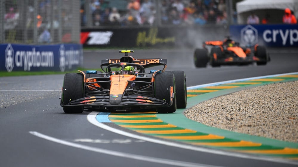 Lando Norris wins Australian Grand Prix in challenging conditions