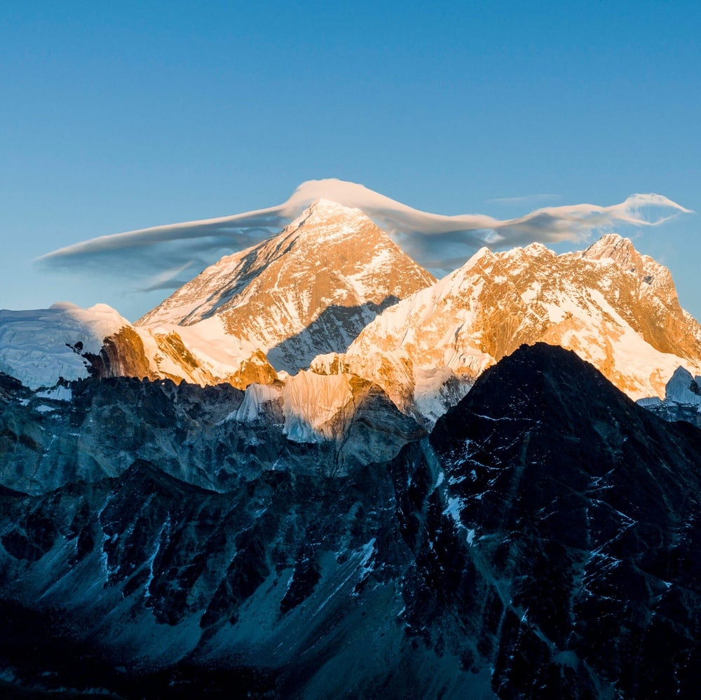 River erosion contributes to Mount Everest's height increase over time.