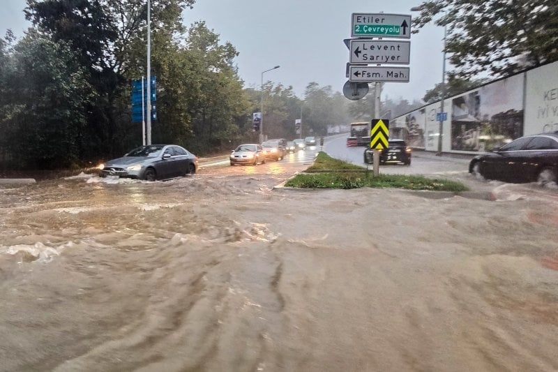 Record rainfall since 1942 floods Istanbul, killing at least two including an electrocuted teenager, shutting schools and paralyzing traffic