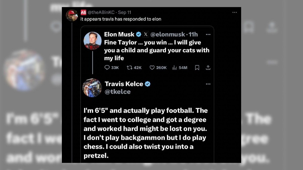 Did Travis Kelce Tell Elon Musk He Could Twist Him 'into a Pretzel'?