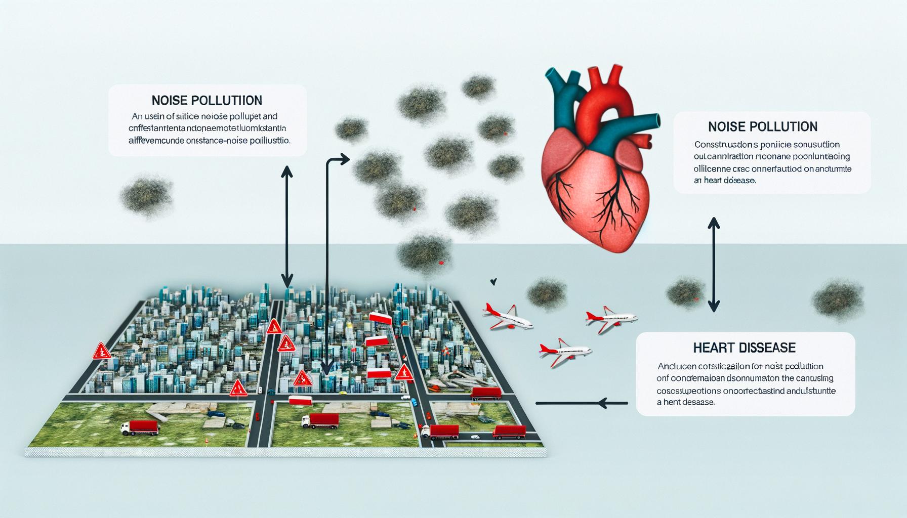 Noise pollution significantly impacts heart disease risk