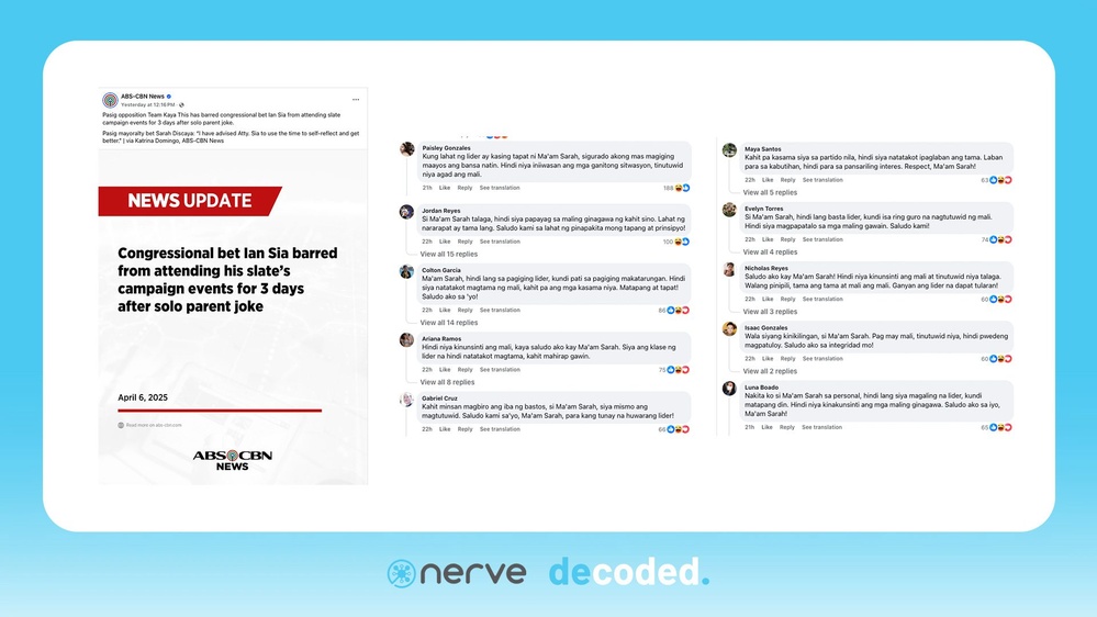 [DECODED] Fake accounts, negative campaigning stir up Pasig mayoral race