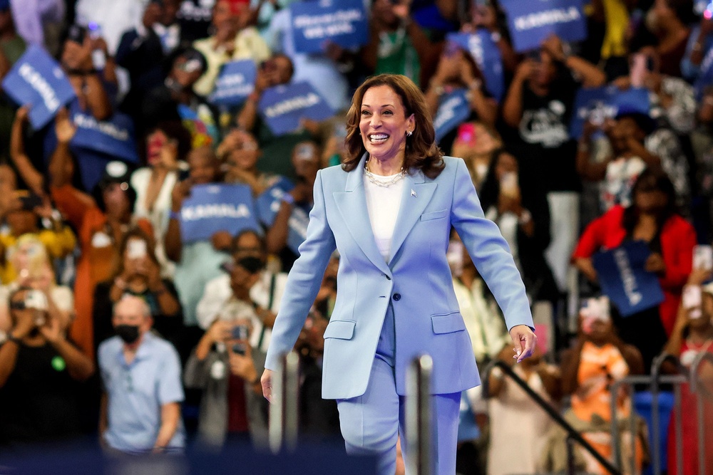 Read: The Full Transcript of Kamala Harris's Atlanta Rally Speech