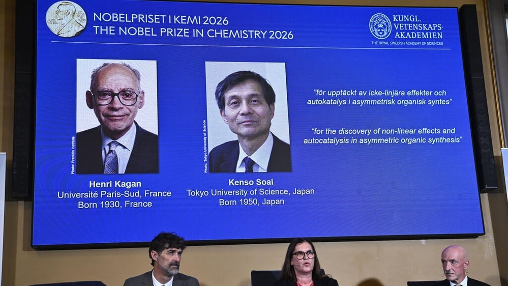 Source: https://www.rfi.fr/en/international/20261007-franco-japanese-duo-kagan-and-soai-win-2026-nobel-prize-in-chemistry