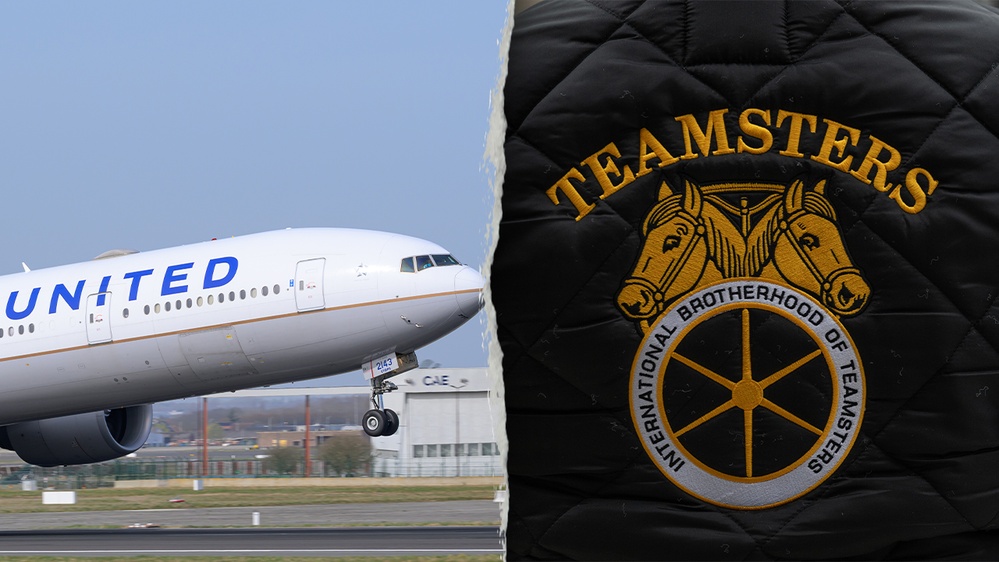 Teamsters launch new billboard campaign blasting United Airlines for relying on China to fix its aircraft