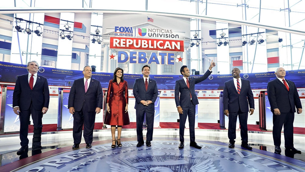 Issues addressed at the second Republican presidential debate
