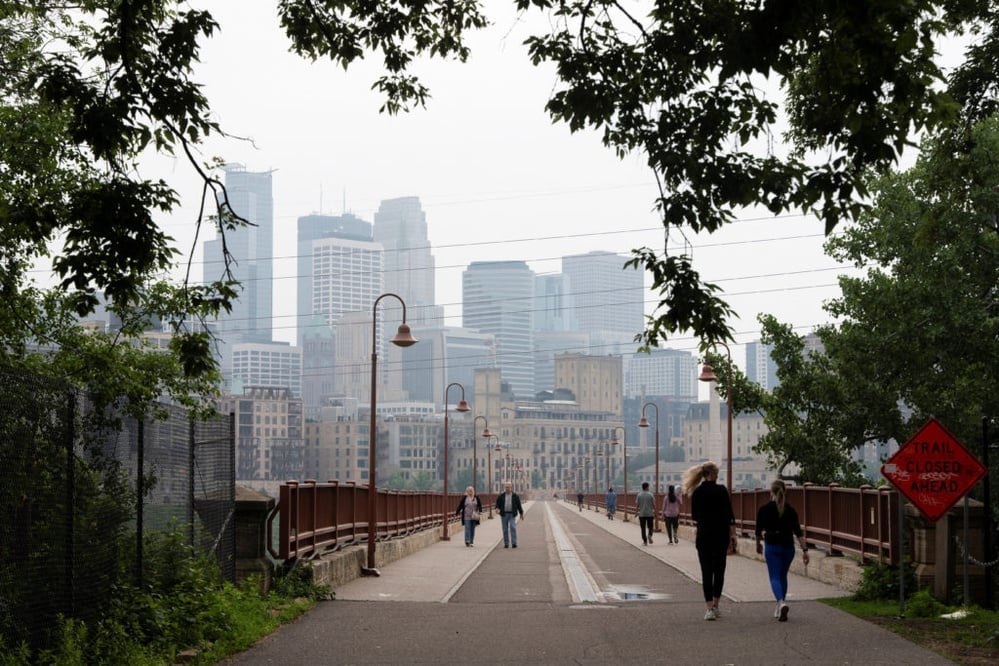 Wildfires and Sahara dust degrade North American air quality